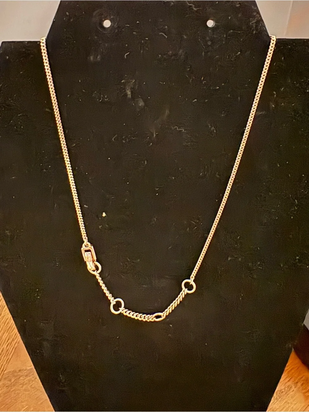 Vintage Givenchy Gold Tone Crystal Halo Solitaire Pendant Necklace